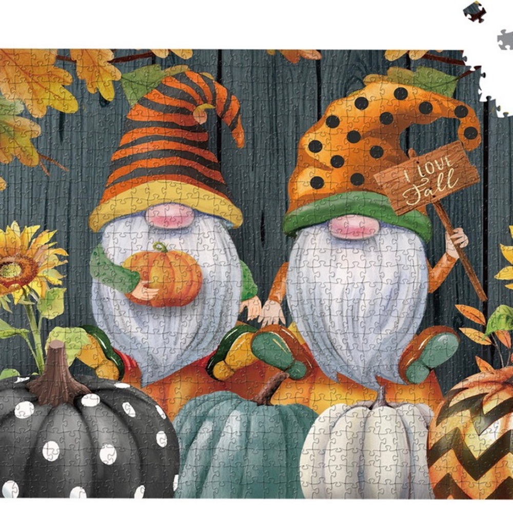 Autumn Harvest Pumpkin/Gnomes/Leaves/Sunflowers Puzzles
